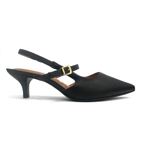 Detalhe - Sapato Vizzano Slingback 1122.893 Preto