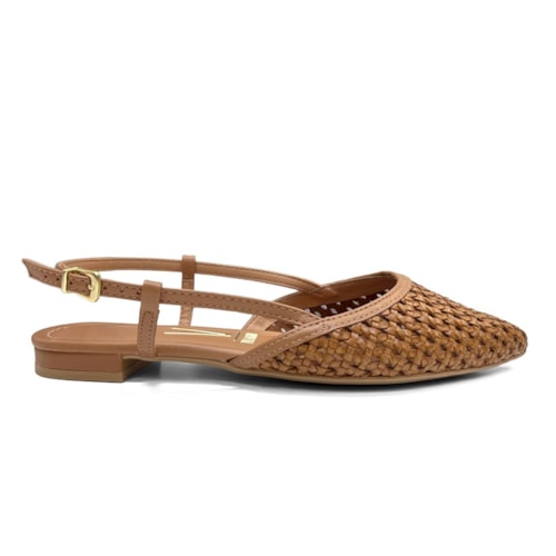 Detalhe - Sapato Vizzano Slingback 1206.1025 Camel