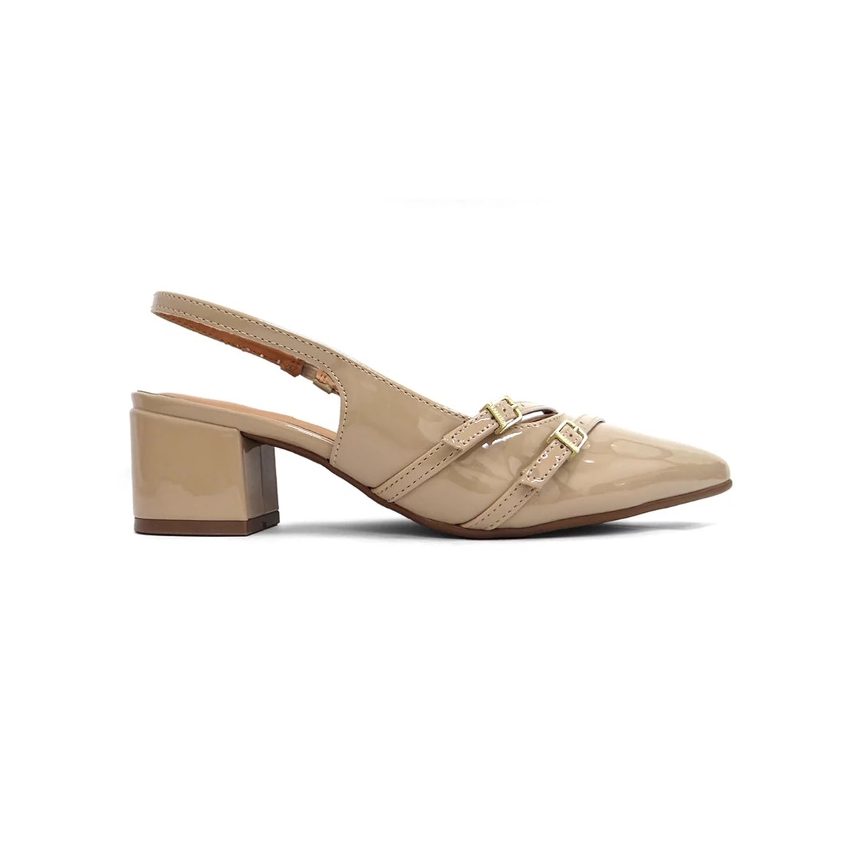 Sapato Vizzano Slingback Scarpin 1220.366 Bege Sapato Vizzano Slingback Scarpin 1220.366 Bege