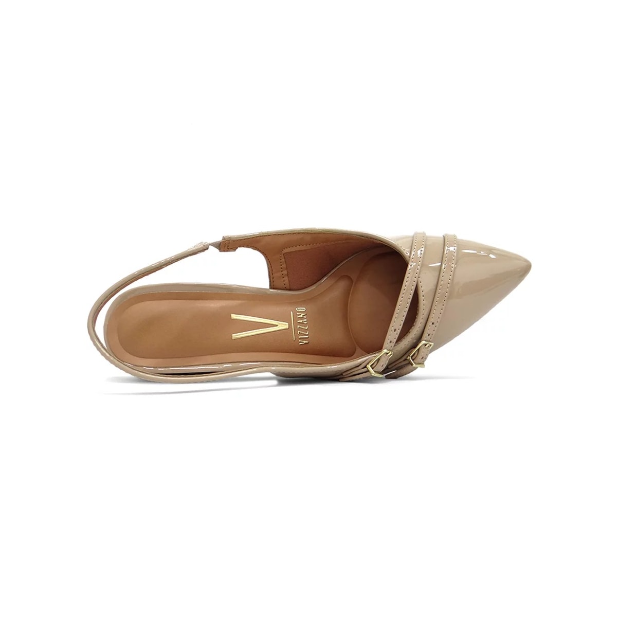 Sapato Vizzano Slingback Scarpin 1220.366 Bege Sapato Vizzano Slingback Scarpin 1220.366 Bege
