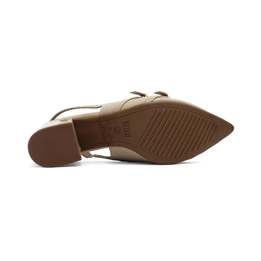 Sapato Vizzano Slingback Scarpin 1220.366 Bege