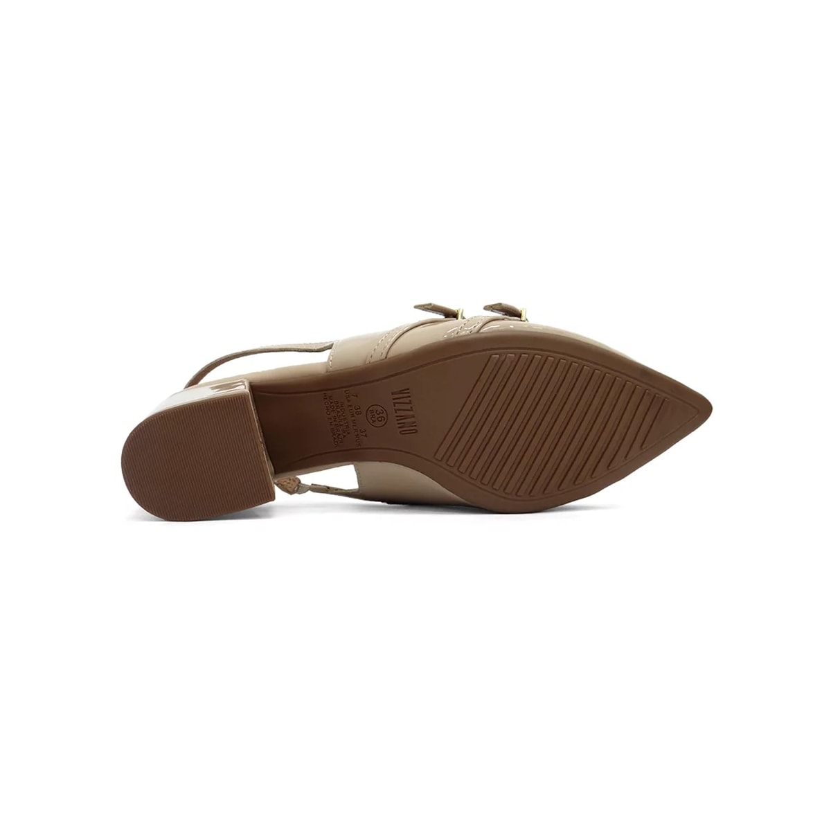 Sapato Vizzano Slingback Scarpin 1220.366 Bege Sapato Vizzano Slingback Scarpin 1220.366 Bege