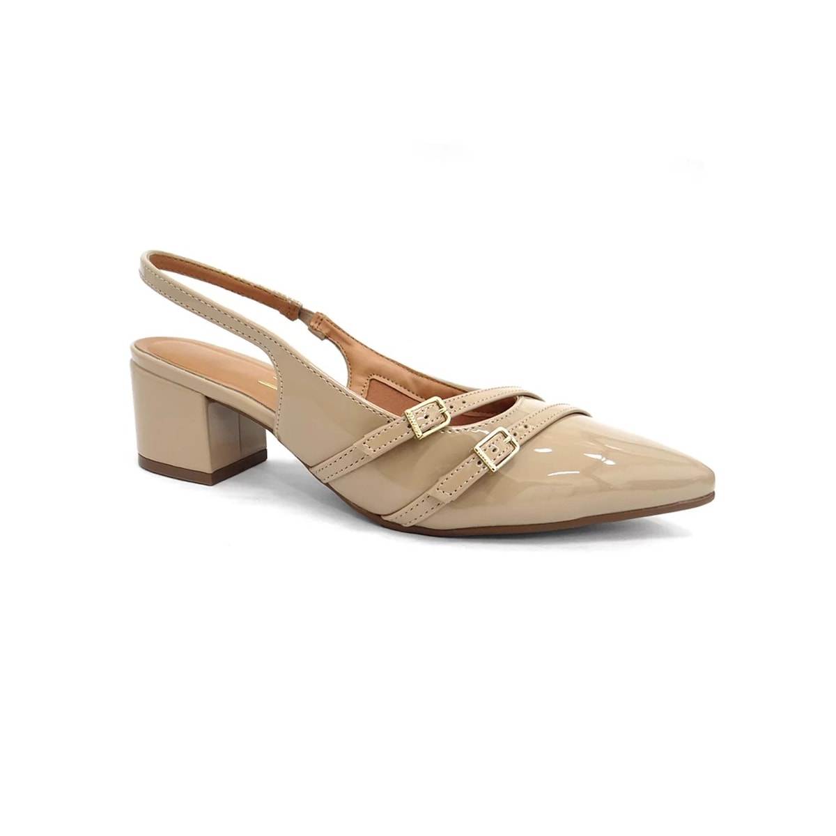 Sapato Vizzano Slingback Scarpin 1220.366 Bege Sapato Vizzano Slingback Scarpin 1220.366 Bege