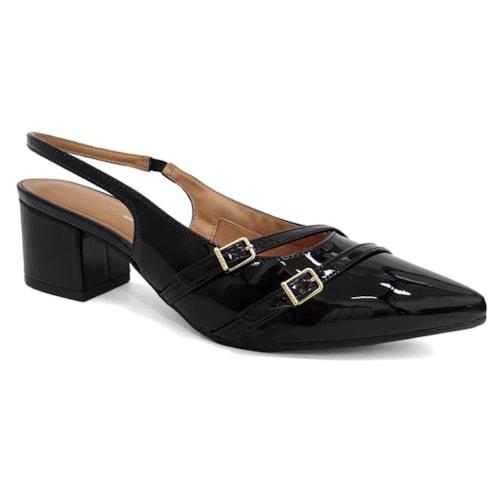 Sapato Vizzano Slingback Scarpin 1220.366 Preto