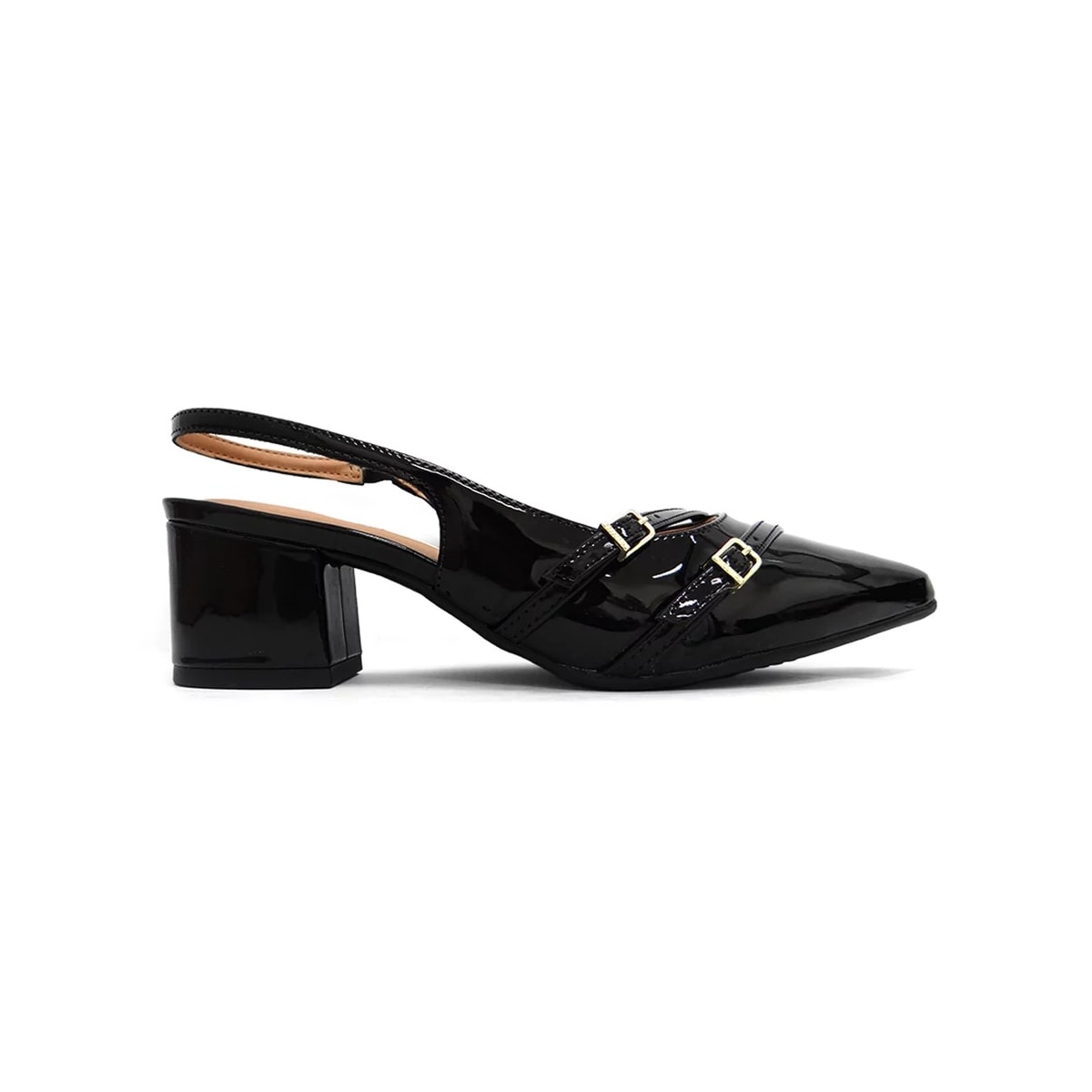 Sapato Vizzano Slingback Scarpin 1220.366 Preto Sapato Vizzano Slingback Scarpin 1220.366 Preto