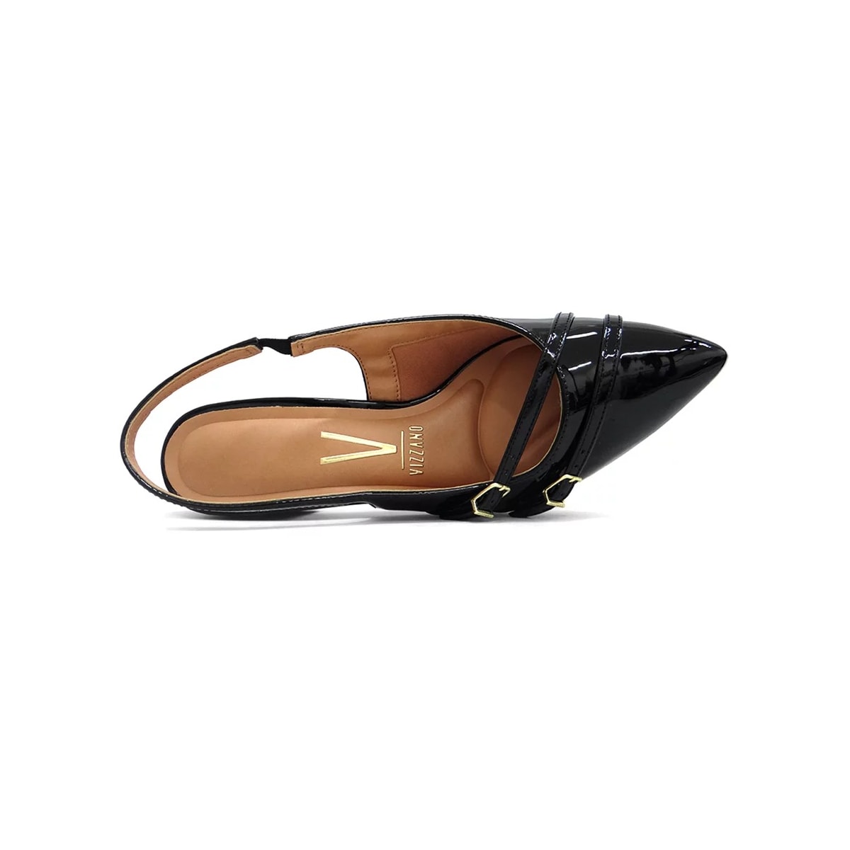 Sapato Vizzano Slingback Scarpin 1220.366 Preto Sapato Vizzano Slingback Scarpin 1220.366 Preto