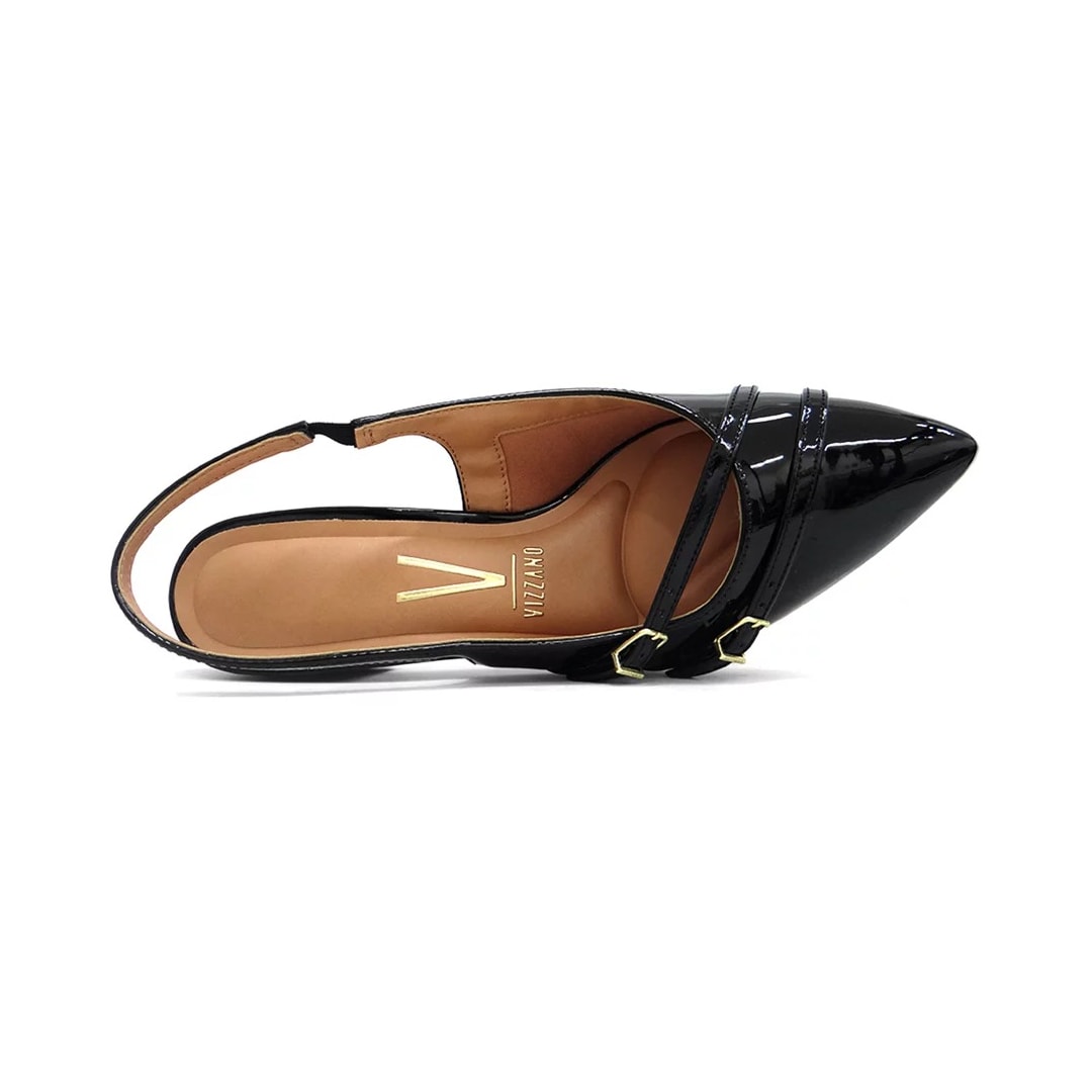 Sapato Vizzano Slingback Scarpin 1220.366 Preto Sapato Vizzano Slingback Scarpin 1220.366 Preto