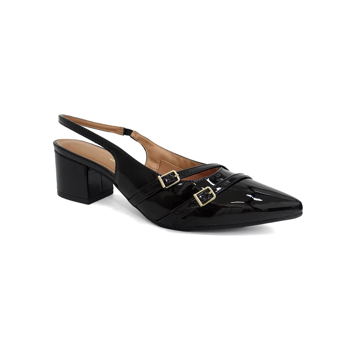 Sapato Vizzano Slingback Scarpin 1220.366 Preto Sapato Vizzano Slingback Scarpin 1220.366 Preto
