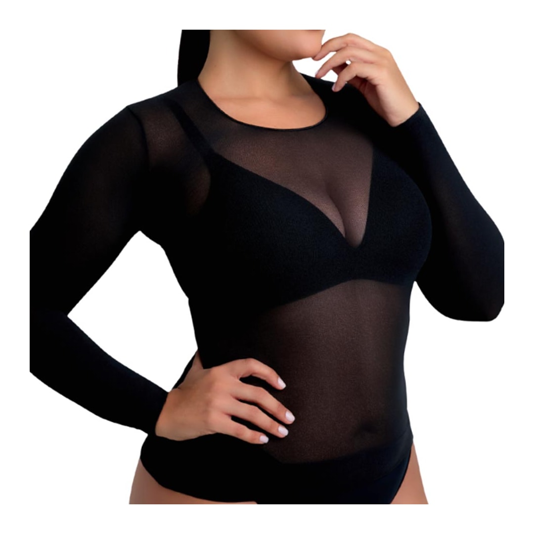 Segunda Pele Selene Fio 40 Gola Careca 9110 Preto