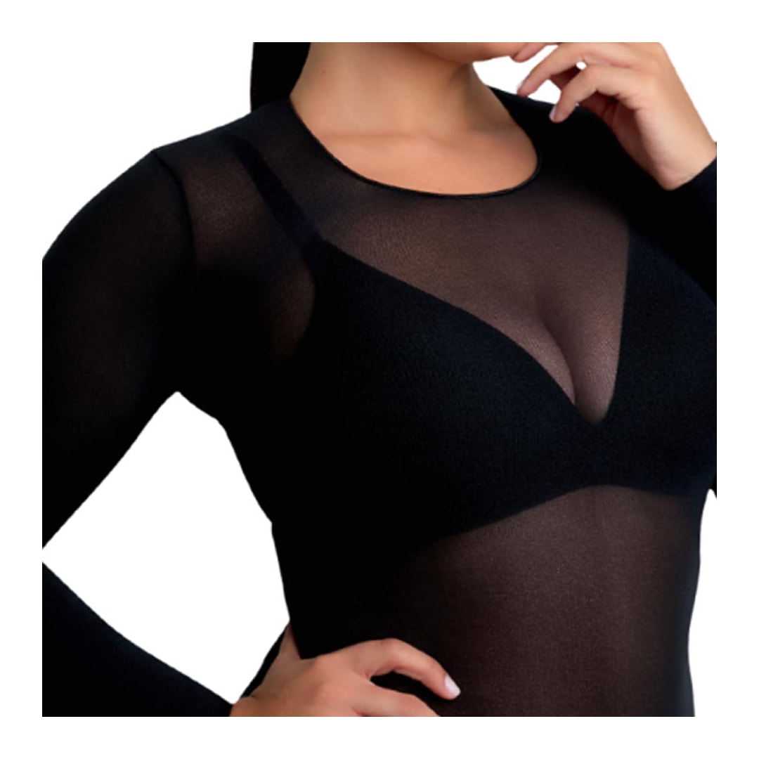 Segunda Pele Selene Fio 40 Gola Careca 9110 Preto