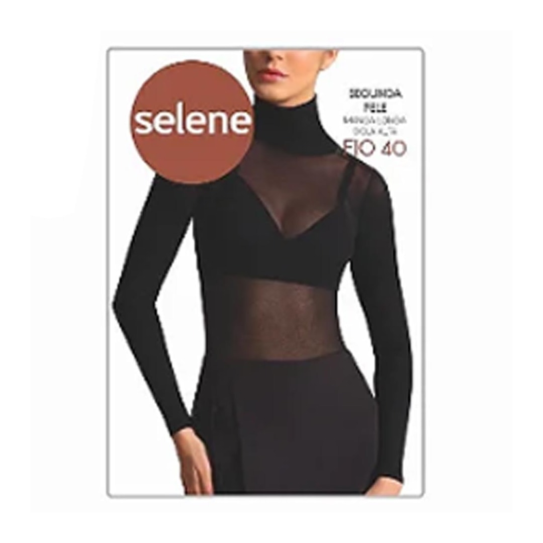 Segunda Pele Selene Gola Alta Fio 40 9900 Preto