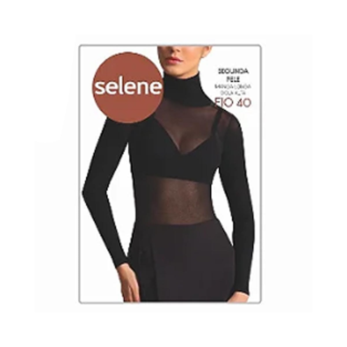 Segunda Pele Selene Gola Alta Fio 40 9900 Preto Segunda Pele Selene Gola Alta Fio 40 9900 Preto