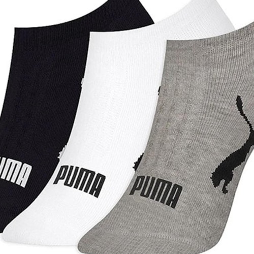 Detalhe - Selene Kit Meia Sapatilha 4755 Preto/Branco/Mescla