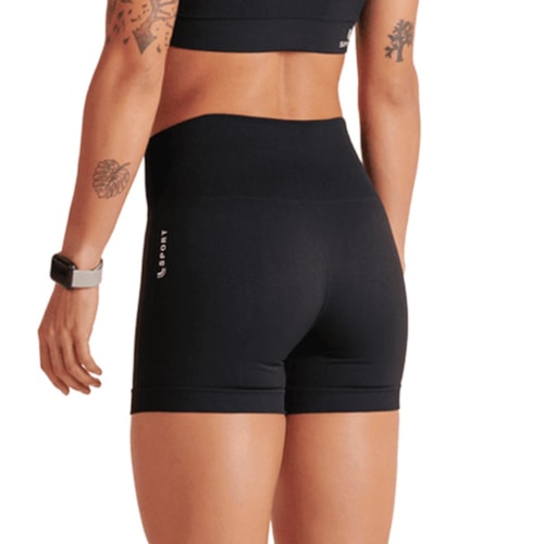 Detalhe - Short Lupo Lsport Basic 71348 Preta
