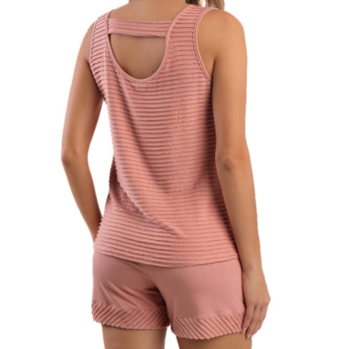 Detalhe - Shortdoll Podiun Feminino Verão 275050 Rose