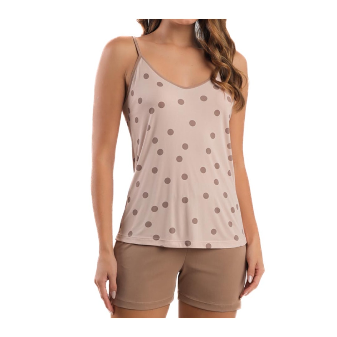 Shortdoll Podiun Feminino Verão Alças 275025 Poa Shortdoll Podiun Feminino Verão Alças 275025 Poa