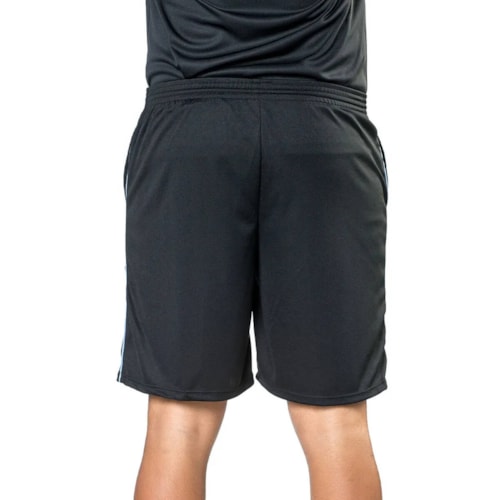 Detalhe - Shorts Elite De Futebol 001247 Preto
