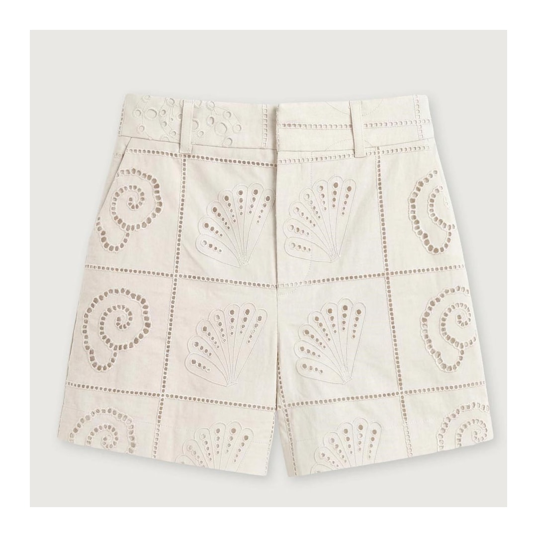 Shorts Feminino Hering Social Laise K6y2 Creme