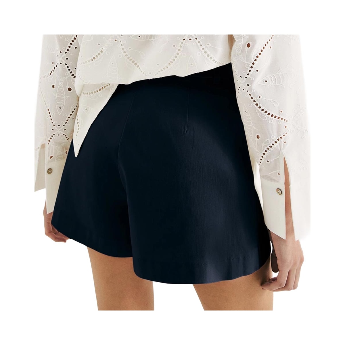 Shorts Hering Feminino Alfaiataria K5wu Azul Marinho Shorts Hering Feminino Alfaiataria K5wu Azul Marinho