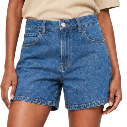 Shorts Hering Feminino Jeans Mom HCGY