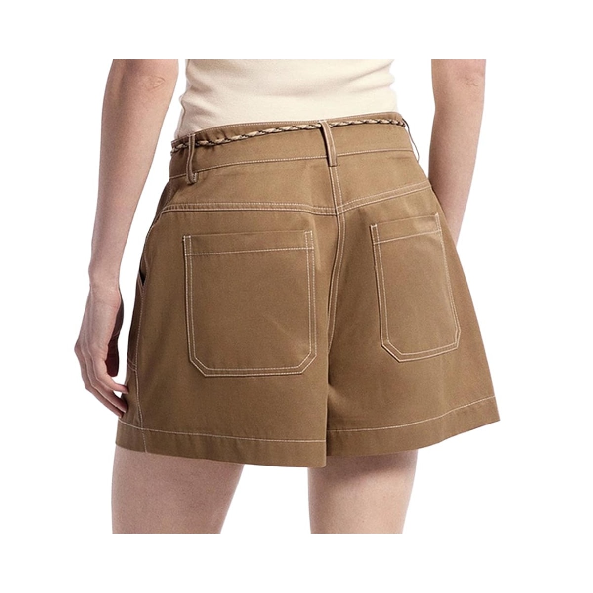 Shorts Hering Feminino Social K6md Capuccino