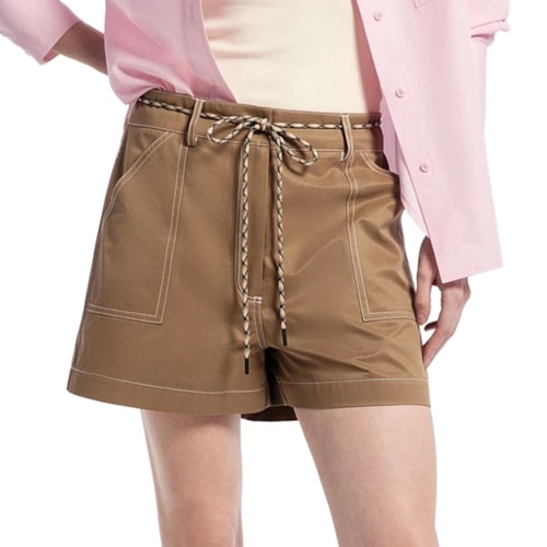 Shorts Hering Feminino Social K6md Capuccino