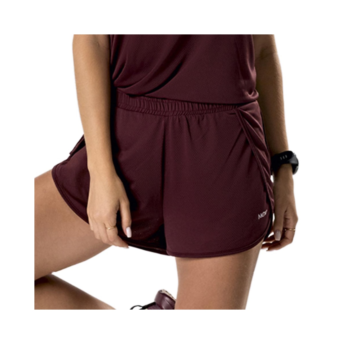 Shorts Mov Hole Fitness M0432 Burgundy