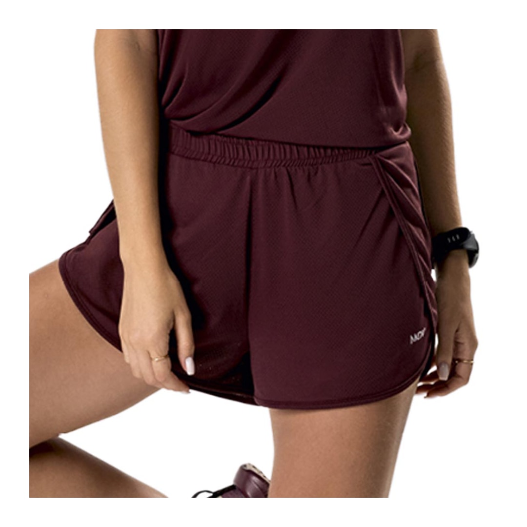 Shorts Mov Hole Fitness M0432 Burgundy