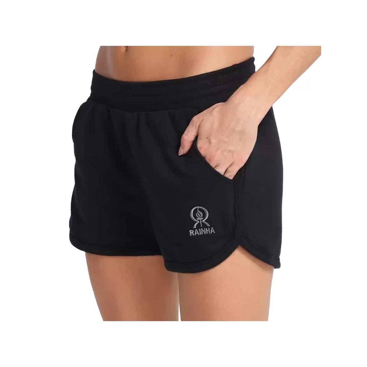 Shorts Rainha Casual 4420108 Preto Shorts Rainha Casual 4420108 Preto