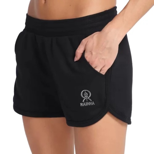 Shorts Rainha Feminino Casual 4420108 Preto