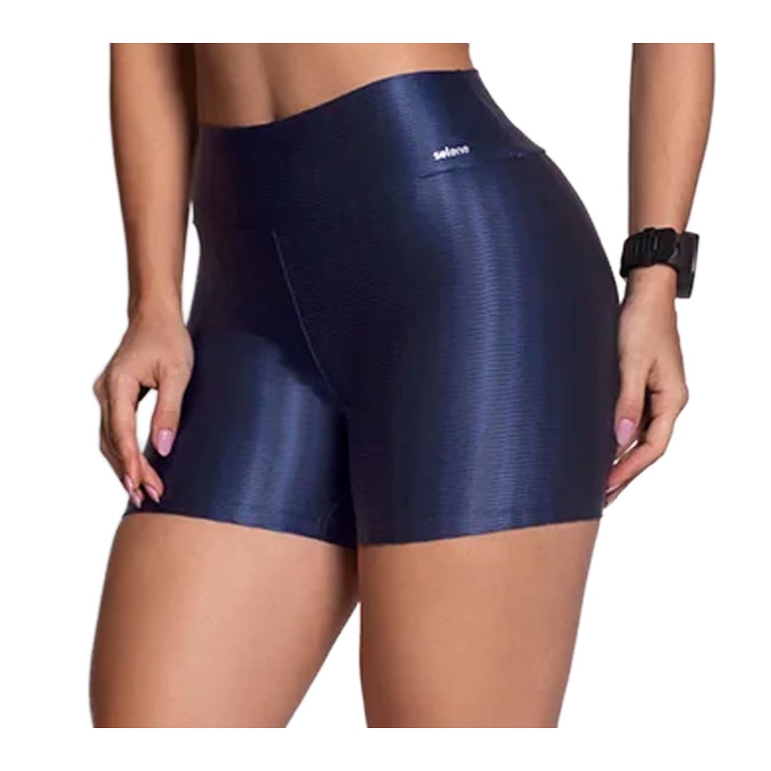 Shorts Selene 3D Fitness 20883 Marinho Shorts Selene 3D Fitness 20883 Marinho