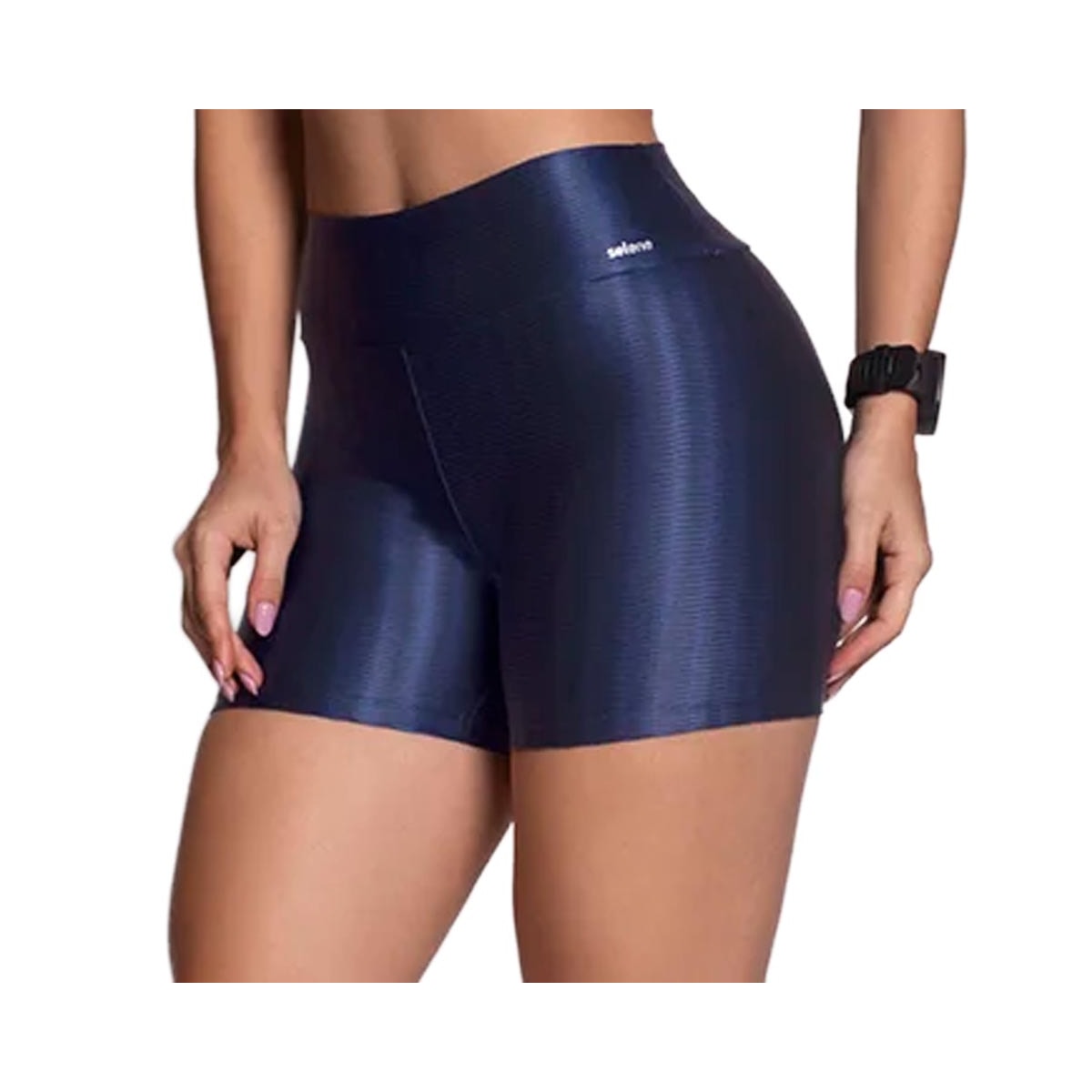Shorts Selene 3D Fitness 20883 Marinho Shorts Selene 3D Fitness 20883 Marinho