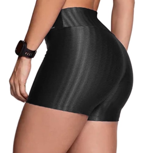 Detalhe - Shorts Selene 3D Fitness 20883 Preto