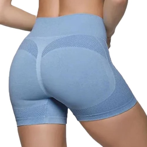 Detalhe - Shorts Selene Fitness 20924 Azul Mescla