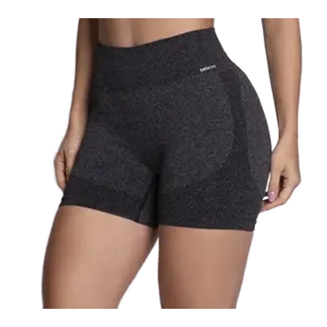 Shorts Selene Fitness 20924 Preto Mescla