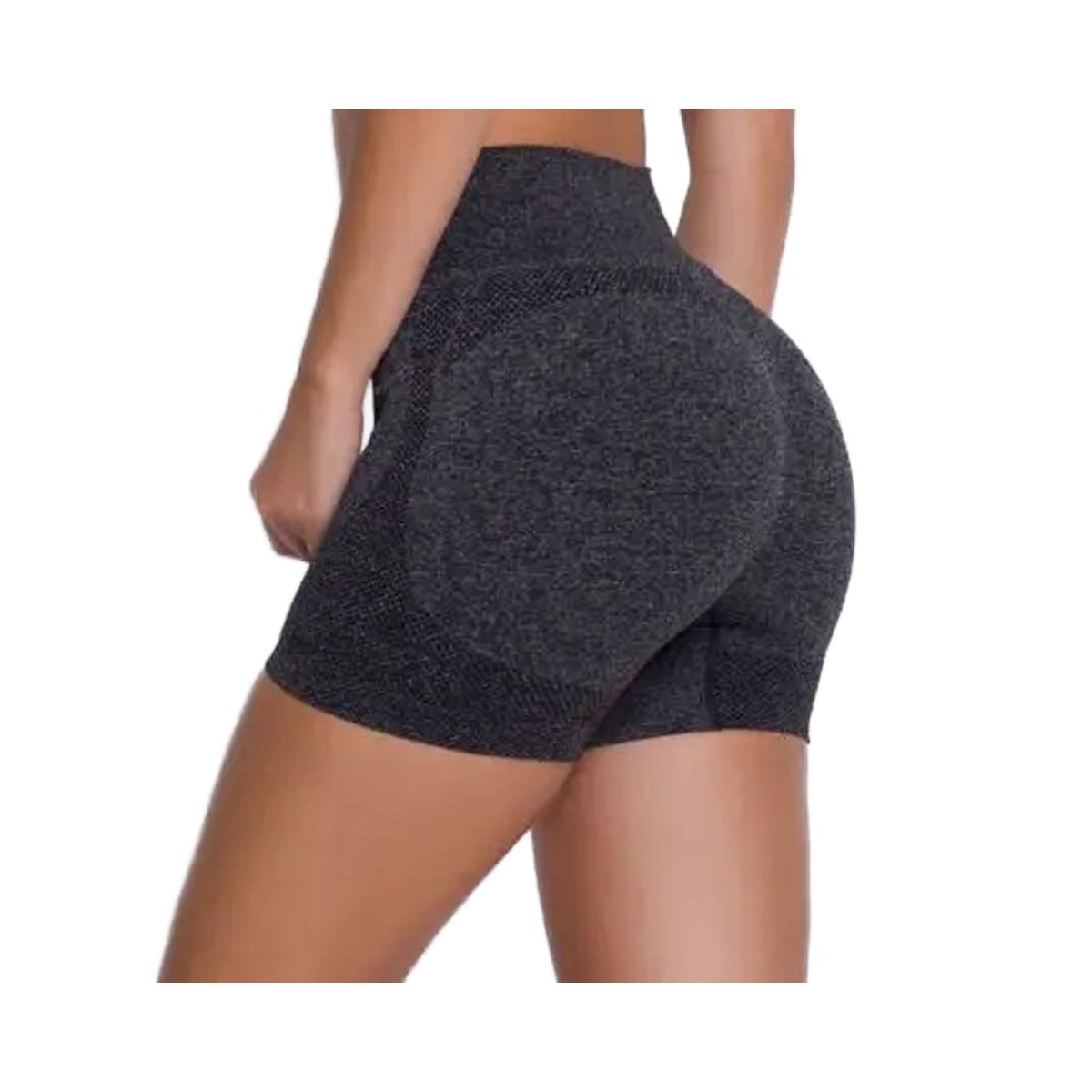 Shorts Selene Fitness 20924 Preto Mescla Shorts Selene Fitness 20924 Preto Mescla