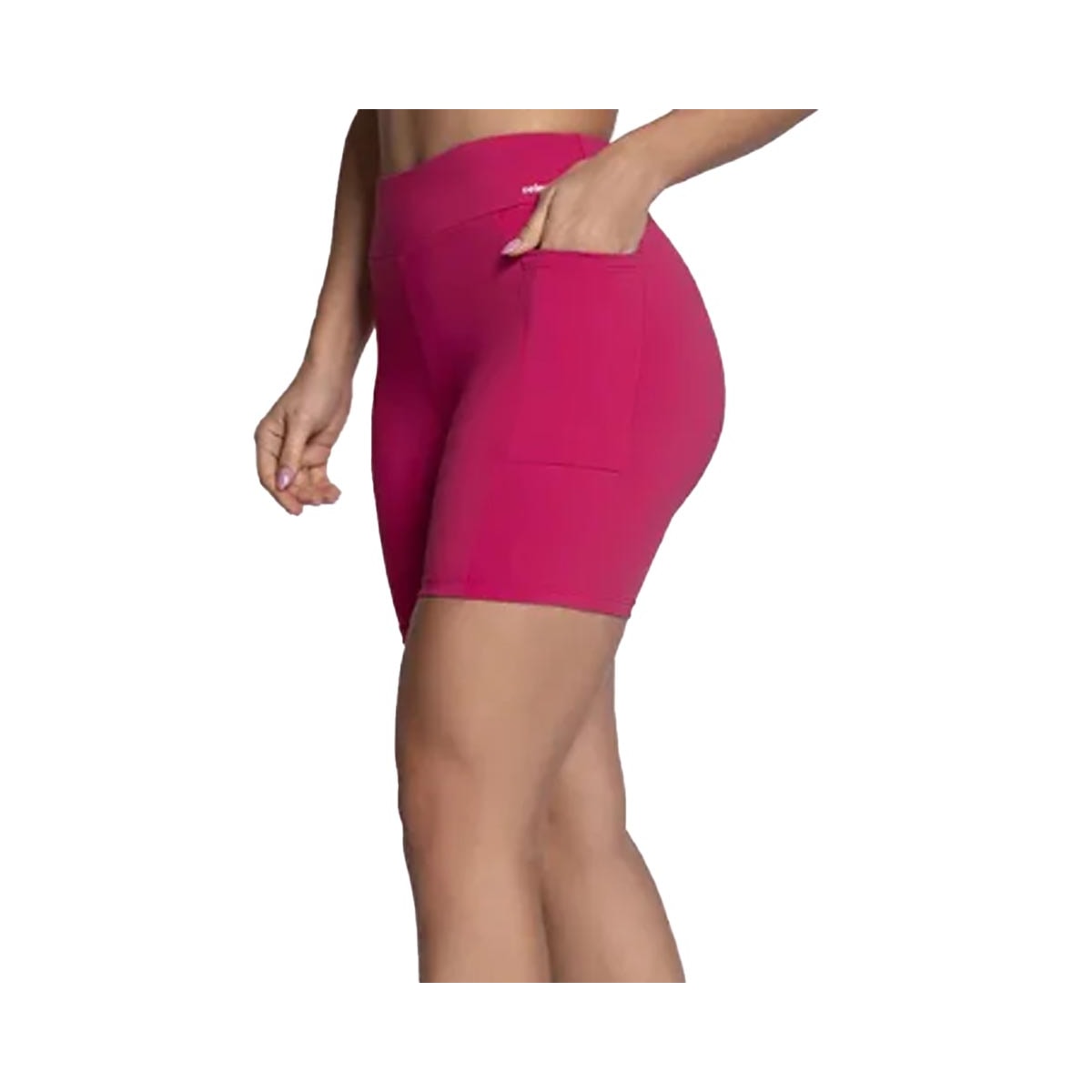 Shorts Selene Fitness 24807 Rosa Escuro Shorts Selene Fitness 24807 Rosa Escuro