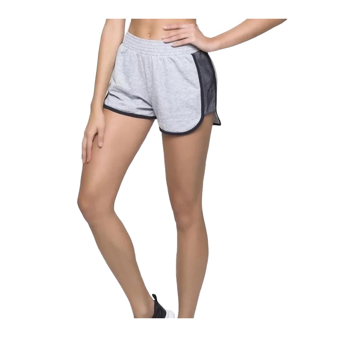 Shorts Selene Moletinho 20836 Cinza Mescla