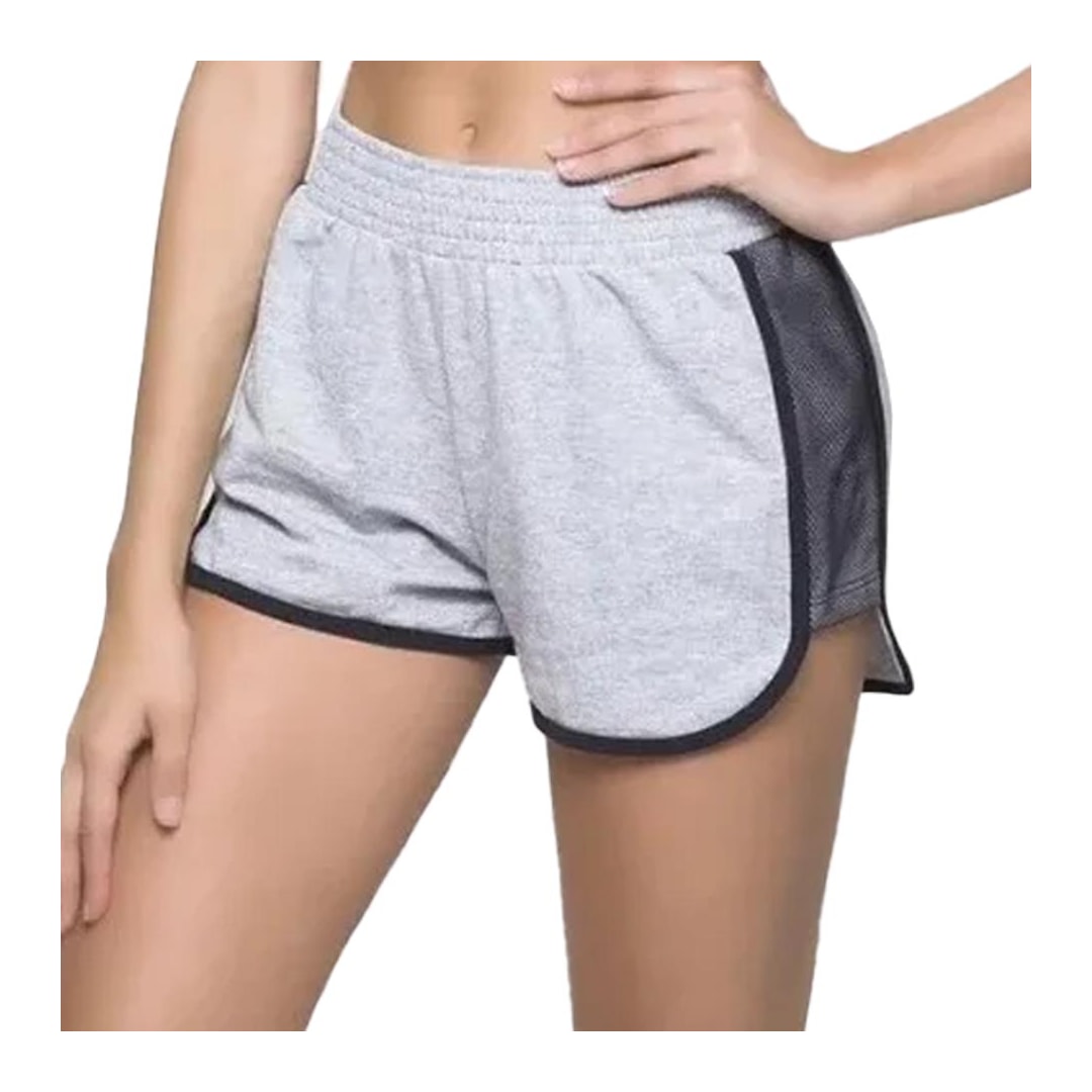 Shorts Selene Moletinho 20836 Cinza Mescla