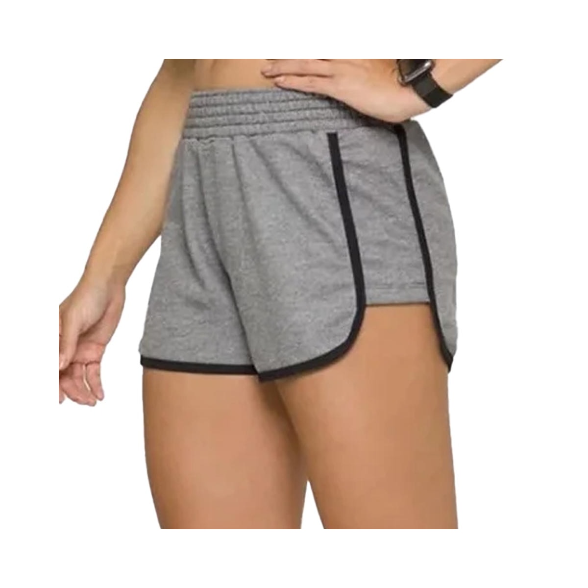 Shorts Selene Moletinho 20836 Mescla Preto