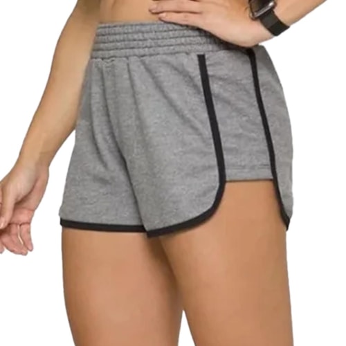 Detalhe - Shorts Selene Moletinho 20836 Mescla Preto