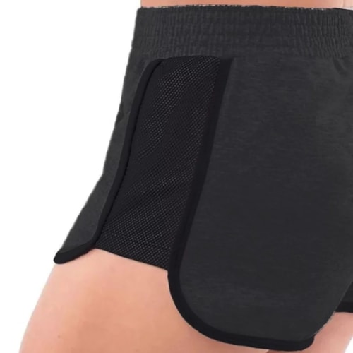 SHORTS SELENE MOLETINHO 24816 Preto