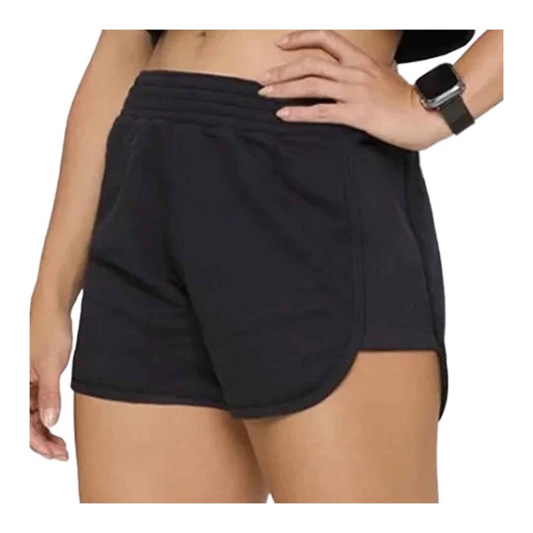 Shorts Selene Moletinho 24816 Preto Shorts Selene Moletinho 24816 Preto