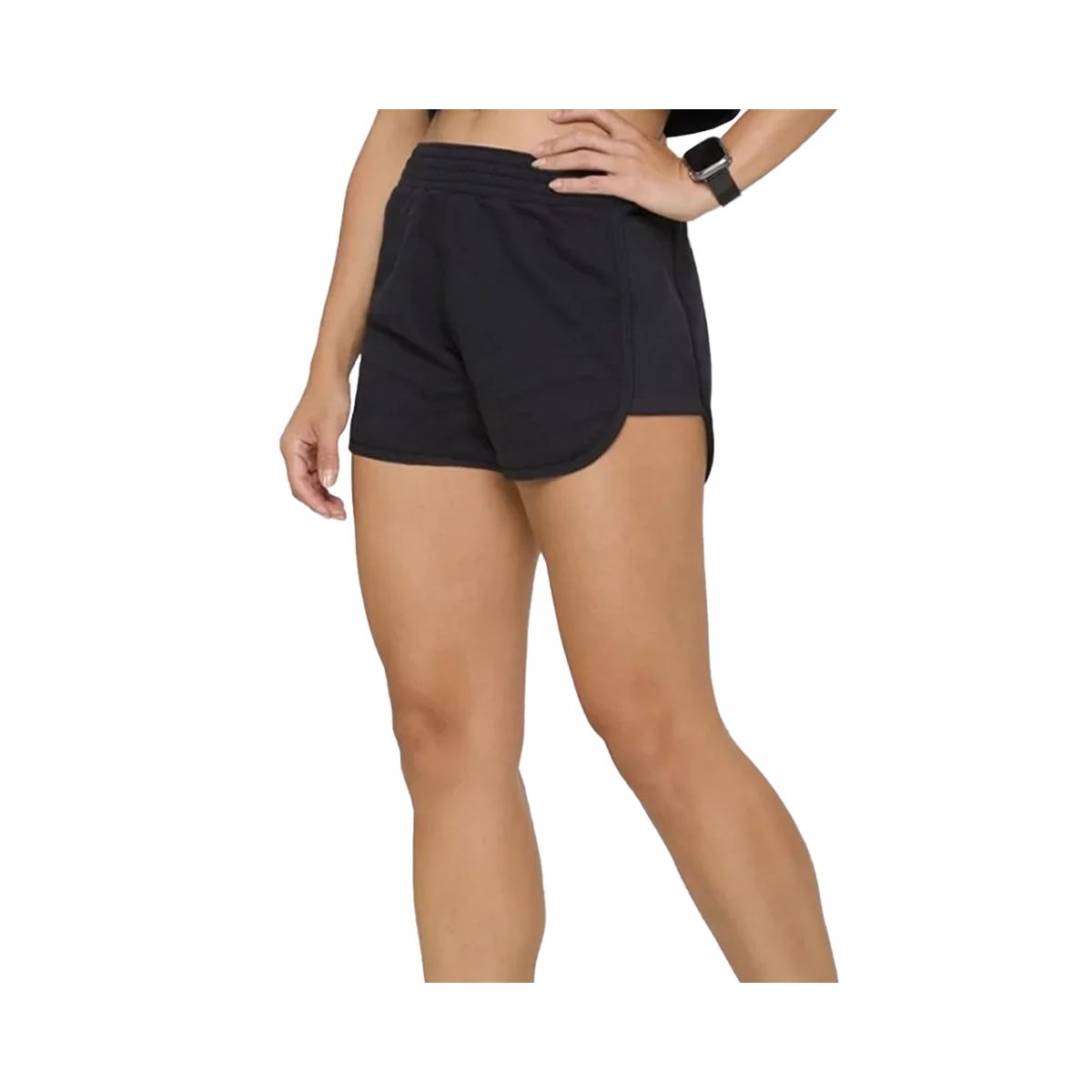 Shorts Selene Moletinho 24816 Preto Shorts Selene Moletinho 24816 Preto