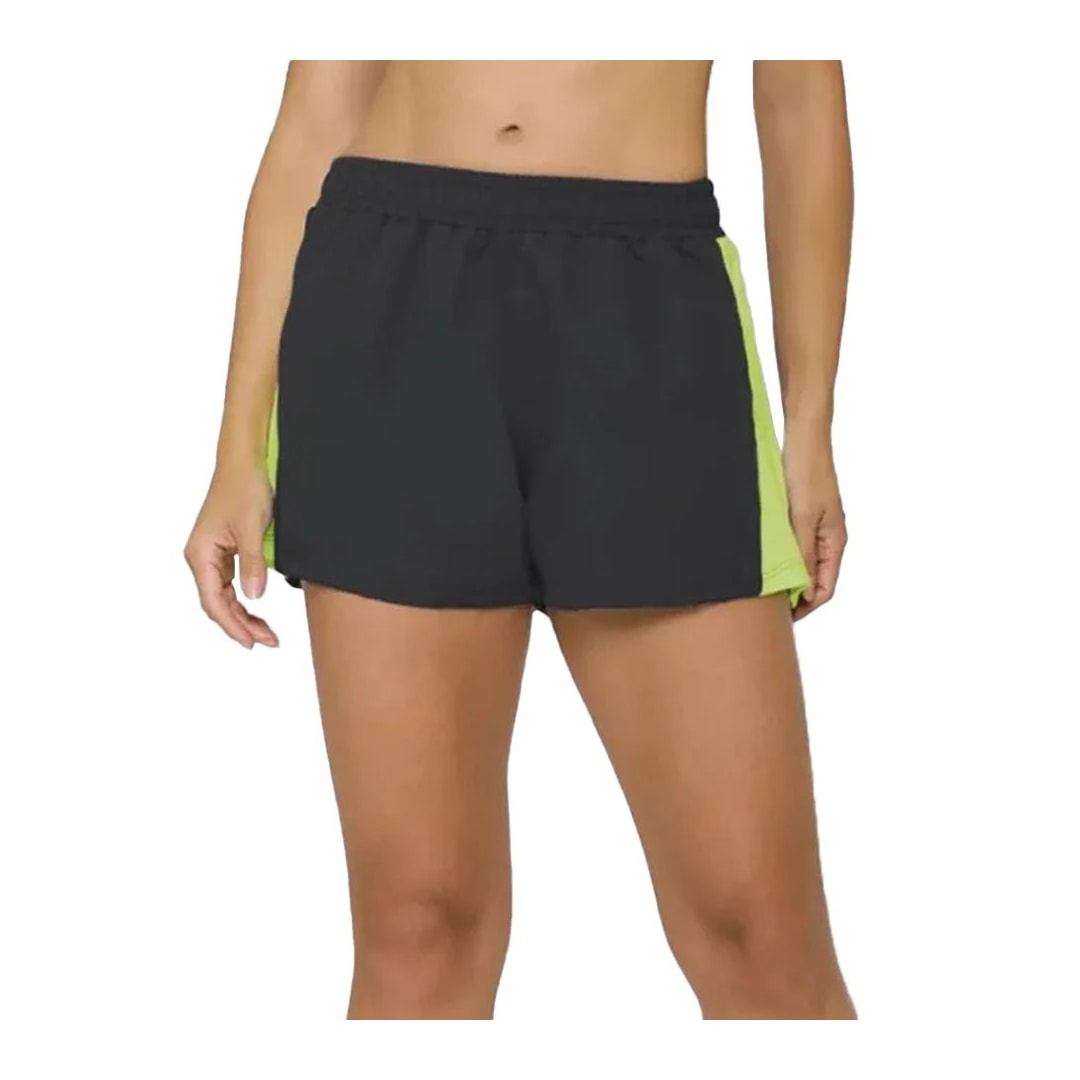 Shorts Selene Sport 24850 Chumbo/Verde Shorts Selene Sport 24850 Chumbo/Verde