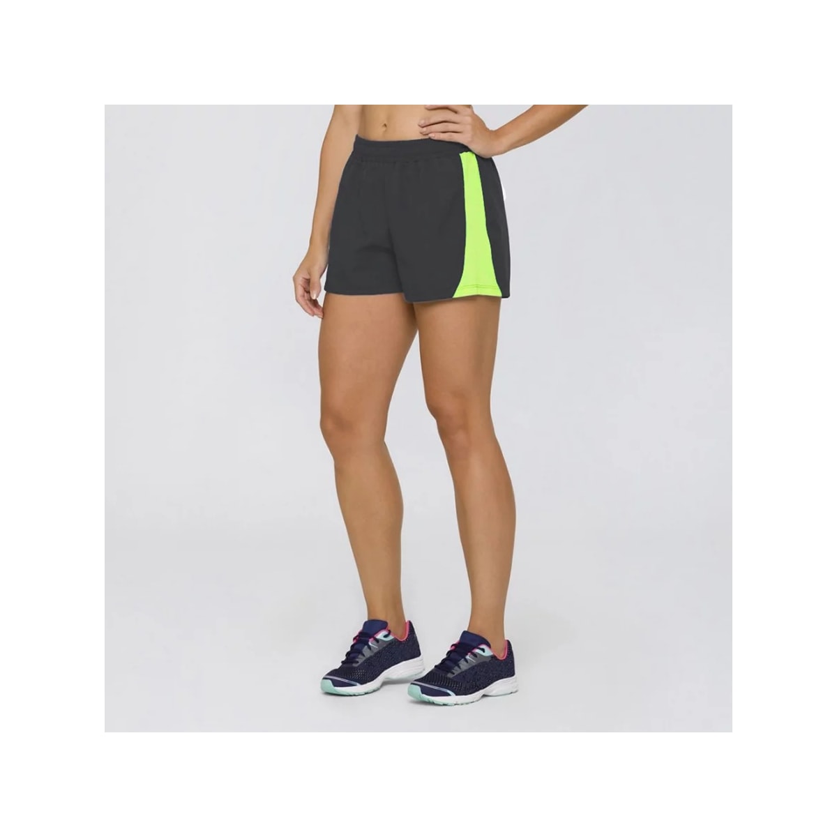 Shorts Selene Sport 24850 Chumbo/Verde Shorts Selene Sport 24850 Chumbo/Verde