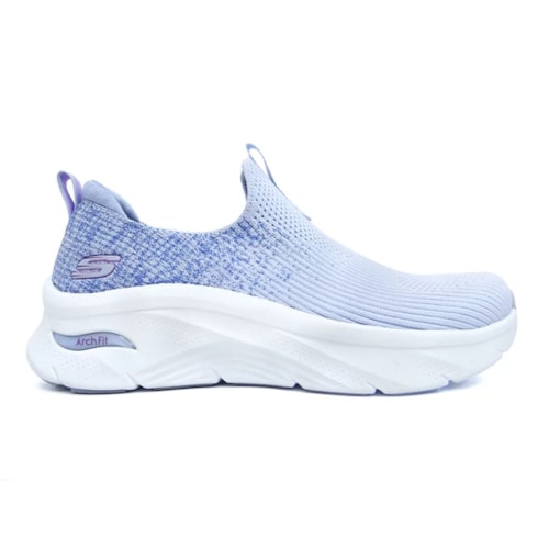 Skechers Tenis Feminino Arch Fit Dlux-Key Journey Arch Fit 149684 Azul Claro