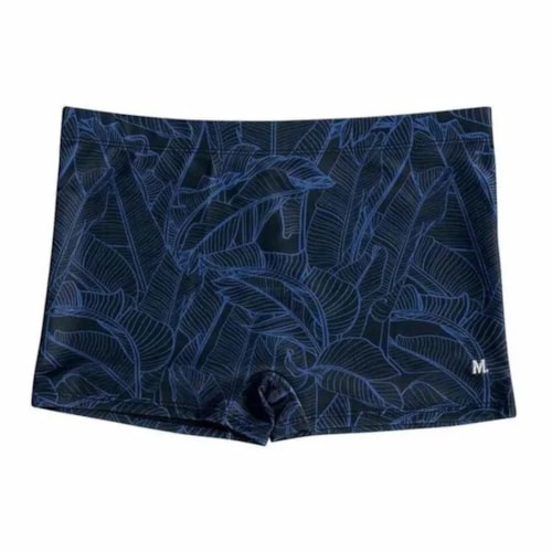 Detalhe - Sunga Mash Adulto 300.111 Azul Folhagem