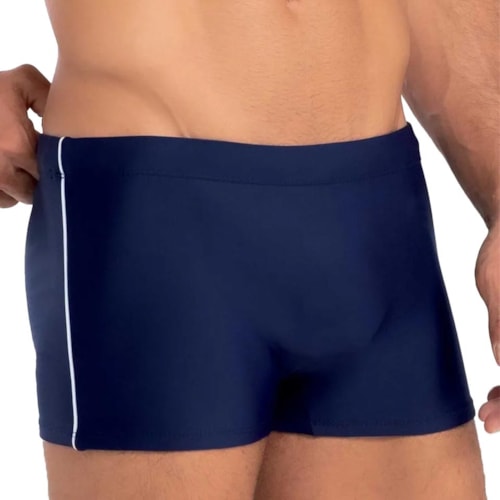 Detalhe - Sunga Mash Boxer Forrada 300.05 Azul