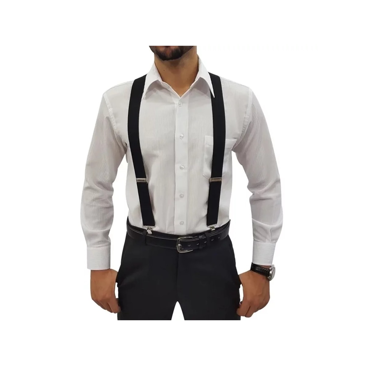 Suspensorio Ajustável E Regulável Unisex Preto Suspensorio Ajustável E Regulável Unisex Preto